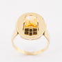 Gold ring with citrine
