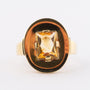Gold ring with citrine