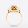 Gold ring with citrine