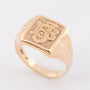 Antieke gouden monogram ring