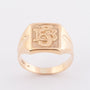 Antieke gouden monogram ring