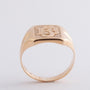 Antieke gouden monogram ring