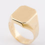 Gold men's plate ring