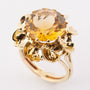 Gold ring with citrine