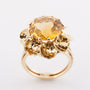 Gold ring with citrine