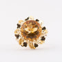 Gold ring with citrine