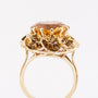 Gold ring with citrine