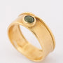 Gold ring with jade