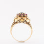 Gold ring with garnets