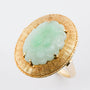 Gouden ring met Jade