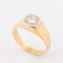 Gold men's ring with a brilliant of approx. 0.25 ct.