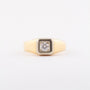 Gold men's ring with a brilliant of approx. 0.25 ct.