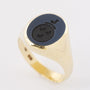Gouden dames zegel ring