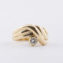 Gold ring with a brilliant of approx. 0.14 ct.