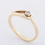 Gold ring with a brilliant of approx. 0.09 ct.