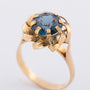 Gouden ring met blauwe spinel