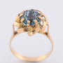 Gouden ring met blauwe spinel