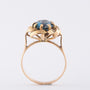 Gouden ring met blauwe spinel