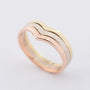Gold tri-color ring