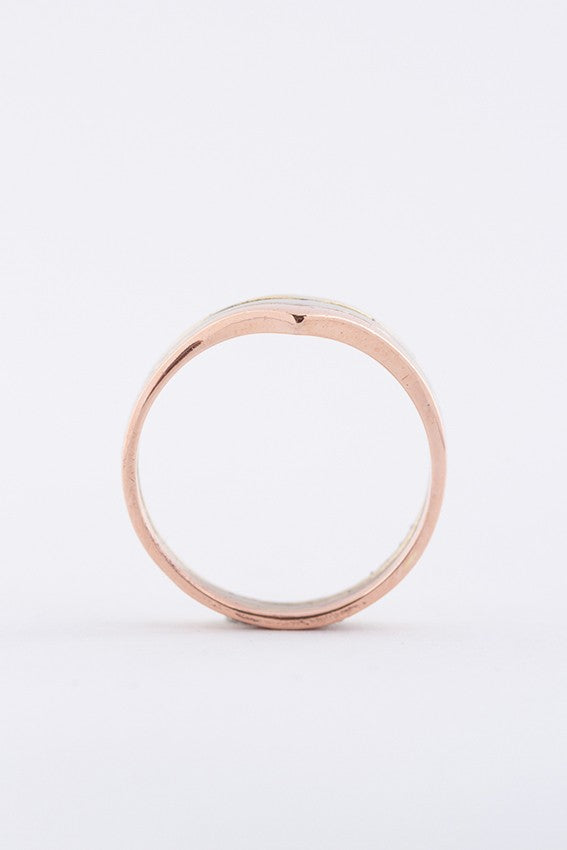 Gold tri-color ring