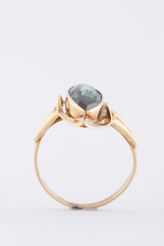 Gouden markies ring met toermalijn