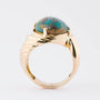 Gold ring with Eilat stone