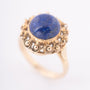 Gouden ring met lapis lazuli