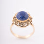 Gouden ring met lapis lazuli