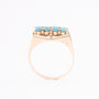 Gouden ring met turkooisen