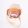 Gold ring with agate