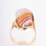 Gold ring with agate