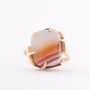 Gold ring with agate
