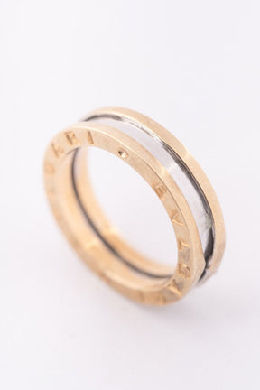 White/yellow gold ring from the BVLGARI brand