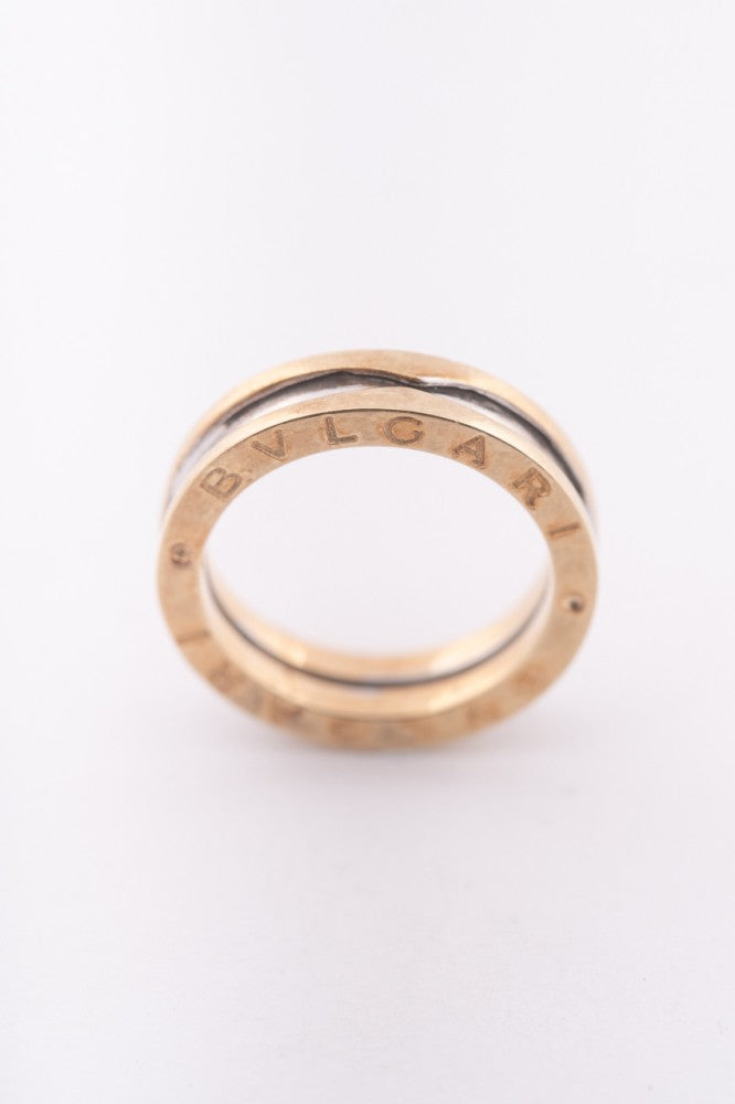 Wit/geel gouden ring van het merk BVLGARI
