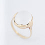 Gold ring with moonstone