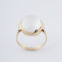 Gold ring with moonstone
