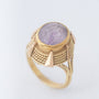 Gold ring with amethyst