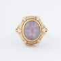 Gold ring with amethyst