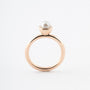 Rosé gouden ring met cultivé parel