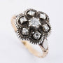 Oude gouden ring met roos diamant