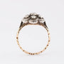 Oude gouden ring met roos diamant