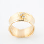 Gouden band ring met 3 briljanten