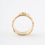 Gouden band ring met 3 briljanten