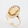 Gouden ring met citrien