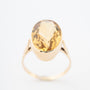 Gouden ring met citrien