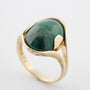 Gouden ring met malachiet