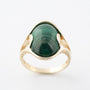 Gouden ring met malachiet