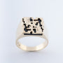 Gouden heren ring met onyx