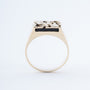 Gouden heren ring met onyx