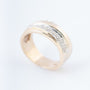 Gouden band ring met briljanten